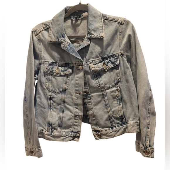 Custom Taylor Swift Eras Tour Upcycled Blue Denim Jean Jacket Beaded Size Med - Picture 2 of 9